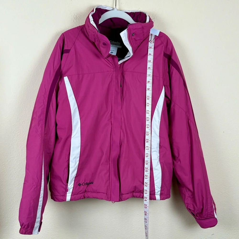 Columbia Jacket Girls XL 18/20 Pink Womens S Snow Ski Shell Waterproof
